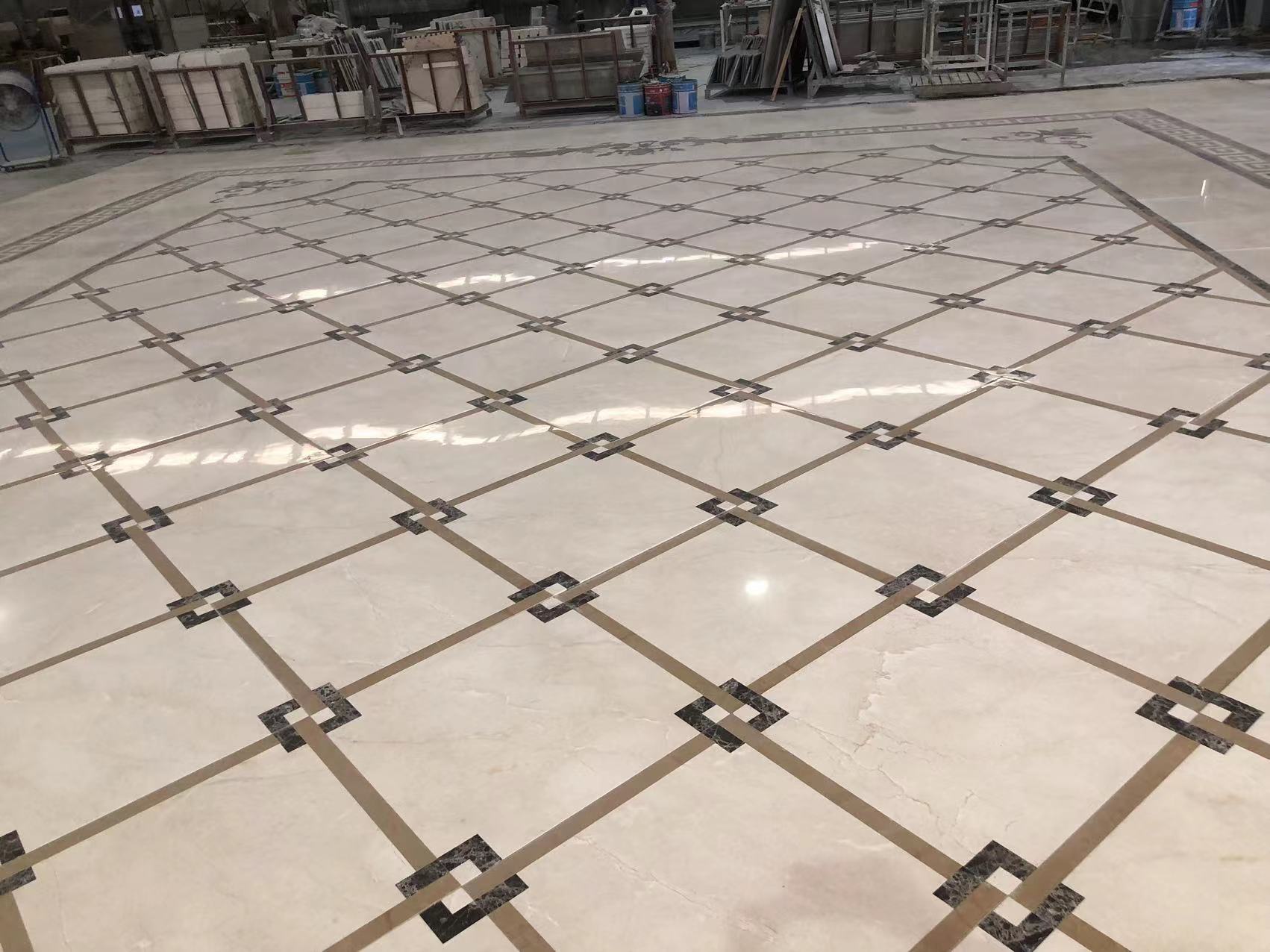 Waterjet Medallion Flooring Tiles