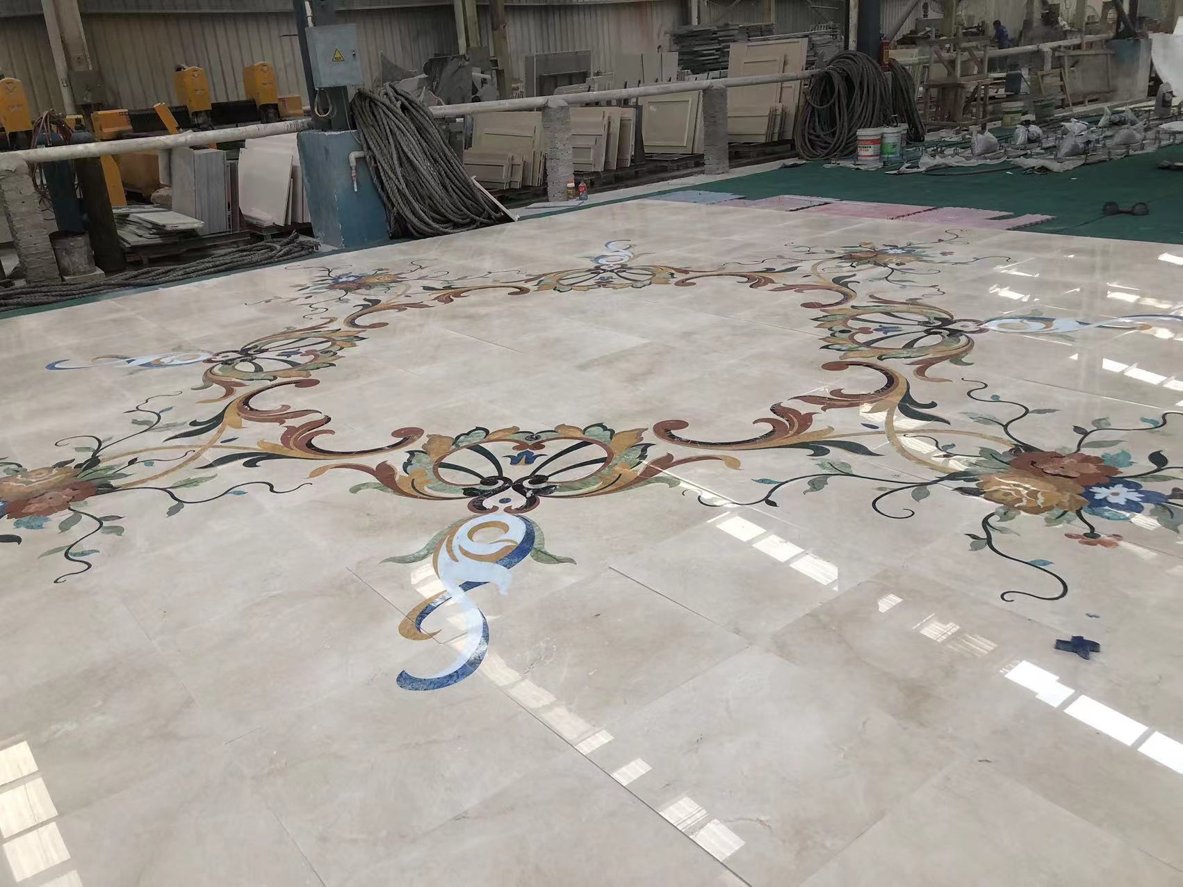 Lobby waterjet medallion