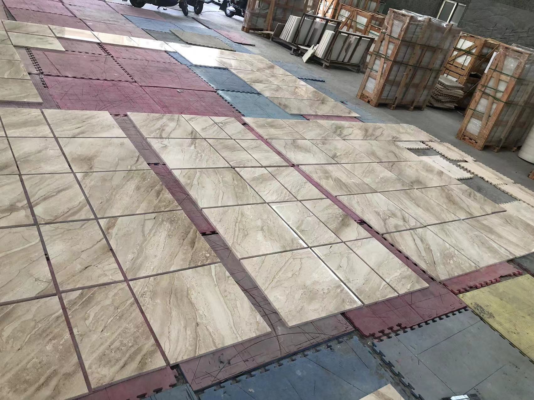 Daino reale beige marble vein tiles