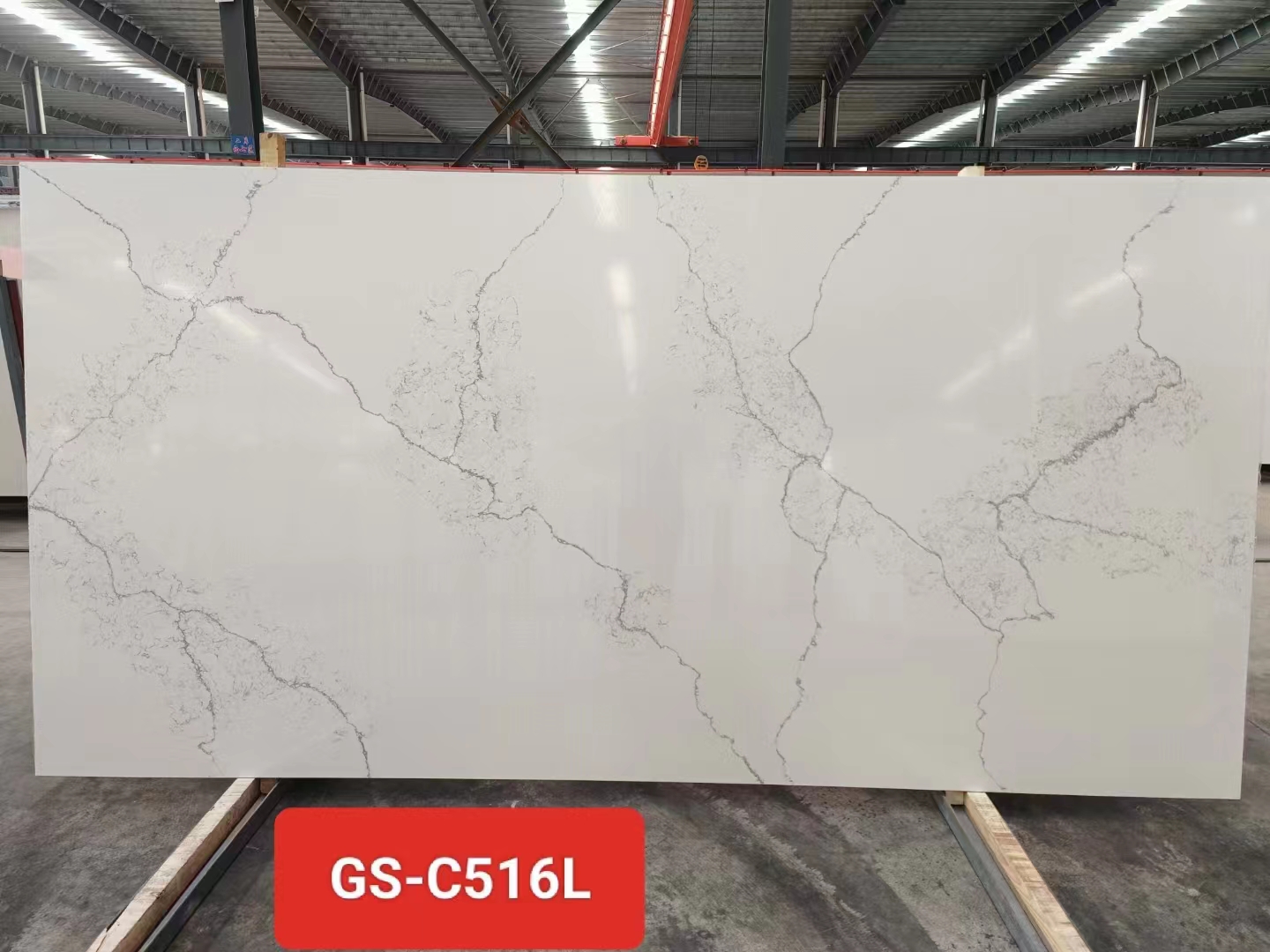 Calacatta white marble quartz stone slabs 516L#
