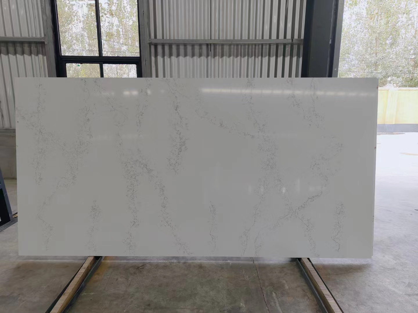 Calacatta white artificial stone slabs 3200x1600mm 8811#