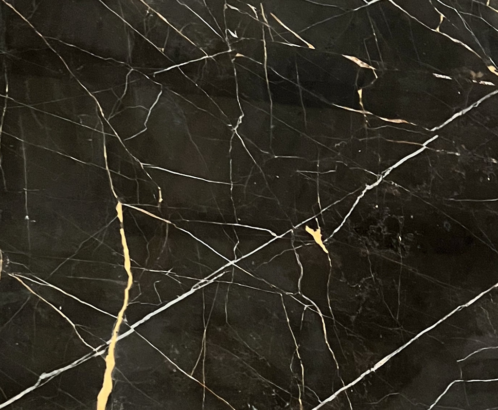 China Laurent Gold Black Marble Slabs